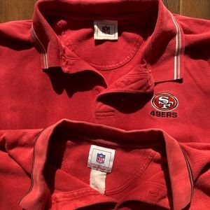 2 vintage sf 49’ers polo shirts